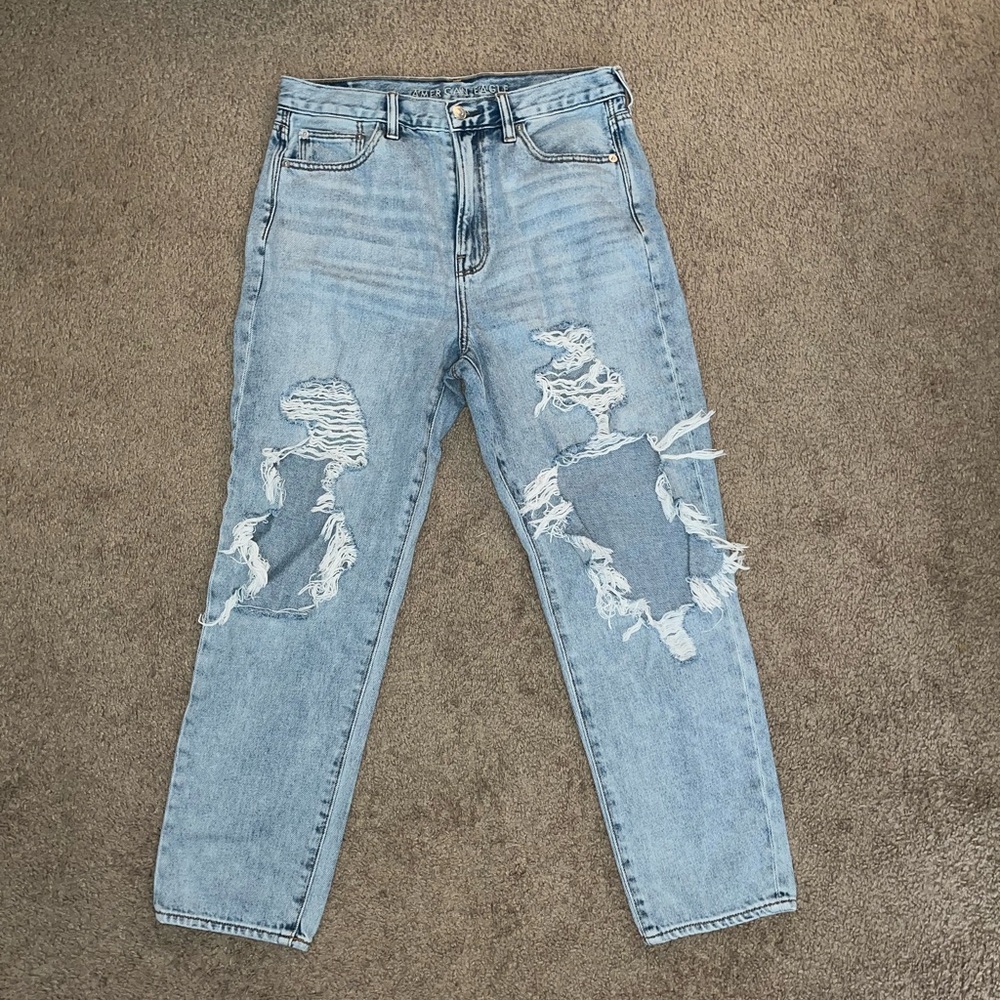 American Eagle Light Ripped Jeans